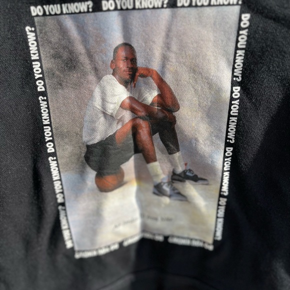 Mens (L) NIKE VINTAGE MICHEAL JORDAN HOODIE EXCELLENT CONDITION - Picture 4 of 9